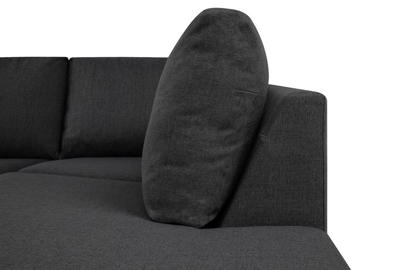 Crazy 4-sits Högervänd L-formad Schäslongsoffa i Tyg - Mörkgrå - Products - Möbler - Soffa - Divansoffa & schäslongsoffa - 3 sits soffa med divan
