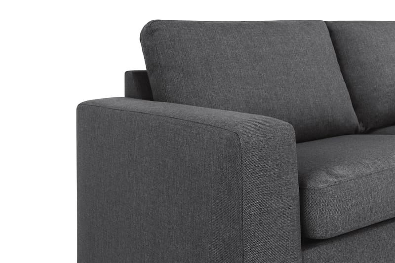 Crazy 4-sits Högervänd L-formad Schäslongsoffa i Tyg - Mörkgrå - Products - Möbler - Soffa - Divansoffa & schäslongsoffa - 3 sits soffa med divan