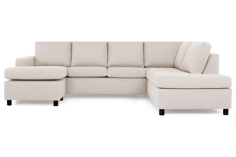 Crazy 4-sits Högervänd U-formad Large Soffa med Divan och Schäslong i Tyg - Beige - Products - Möbler - Soffa - Divansoffa & schäslongsoffa - 4 sits soffa med divan