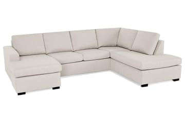 Crazy 4-sits Högervänd U-formad Large Soffa med Divan och Schäslong i Tyg - Beige - Products - Möbler - Soffa - Divansoffa & schäslongsoffa - 4 sits soffa med divan
