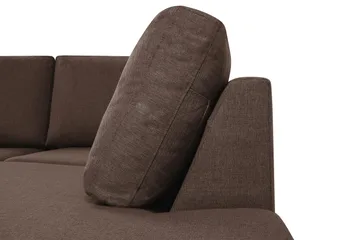 Crazy 4-sits Högervänd U-formad Large Soffa med Divan och Schäslong i Tyg - Brun - Products - Möbler - Soffa - Divansoffa & schäslongsoffa - 4 sits soffa med divan