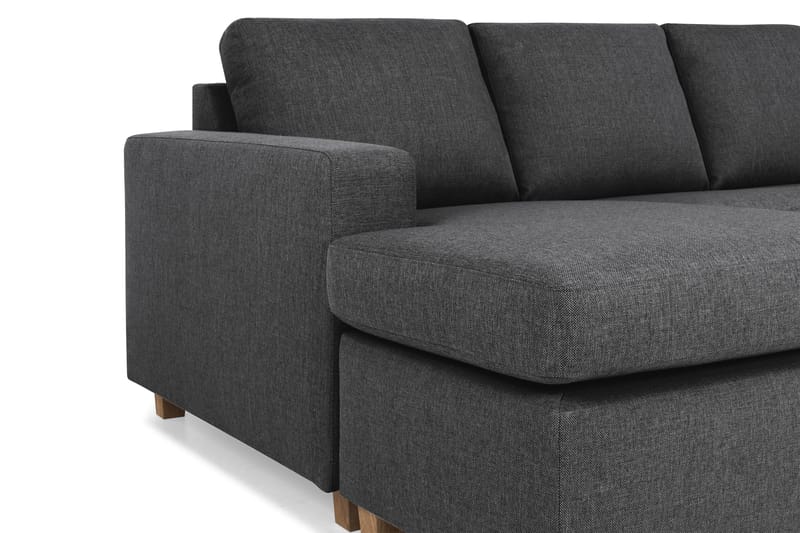 Crazy 4-sits Högervänd U-formad Large Soffa med Divan och Schäslong i Tyg - Mörkgrå - Products - Möbler - Soffa - Divansoffa & schäslongsoffa - 4 sits soffa med divan