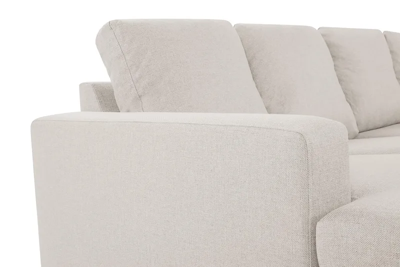 Crazy 4-sits Högervänd U-formad Small Soffa med Divan och Schäslong i Tyg - Beige - Products - Möbler - Soffa - Divansoffa & schäslongsoffa - 4 sits soffa med divan