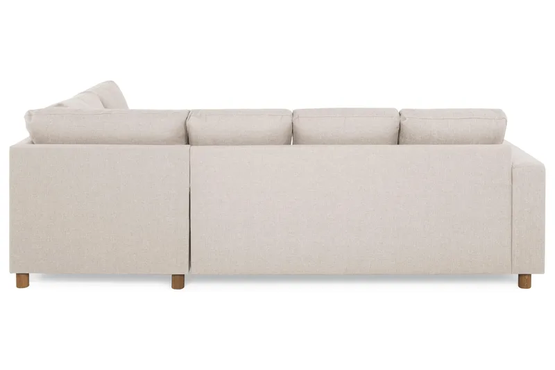 Crazy 4-sits Högervänd U-formad Small Soffa med Divan och Schäslong i Tyg - Beige - Products - Möbler - Soffa - Divansoffa & schäslongsoffa - 4 sits soffa med divan