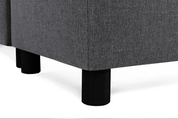 Crazy 4-sits Högervänd U-formad Small Soffa med Divan och Schäslong i Tyg - Mörkgrå - Products - Möbler - Soffa - Divansoffa & schäslongsoffa - 3 sits soffa med divan