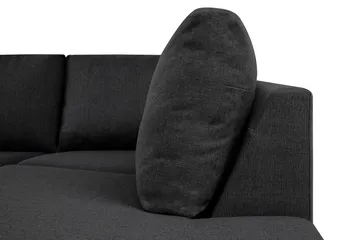 Crazy 4-sits Högervänd U-formad Small Soffa med Divan och Schäslong i Tyg - Mörkgrå - Products - Möbler - Soffa - Divansoffa & schäslongsoffa - 3 sits soffa med divan