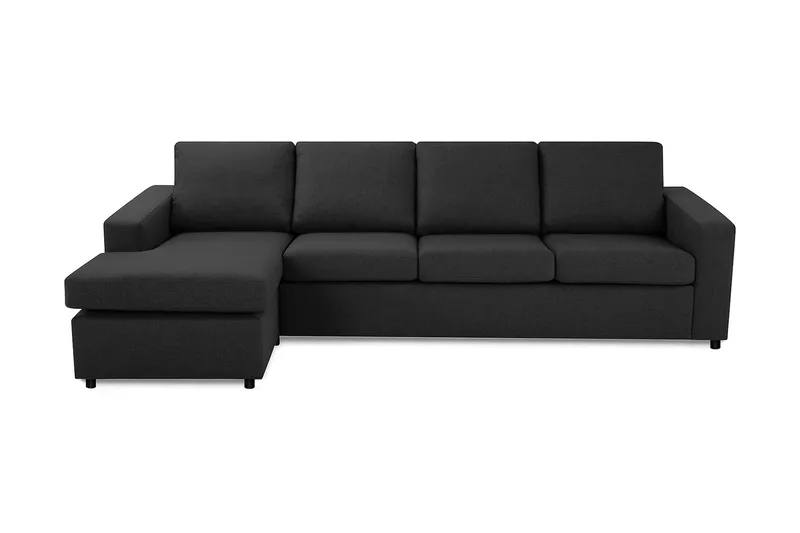 Crazy 4-sits Vändbar L-formad Divansoffa i Tyg - Antracit - Products - Möbler - Soffa - Divansoffa & schäslongsoffa - 4 sits soffa med divan