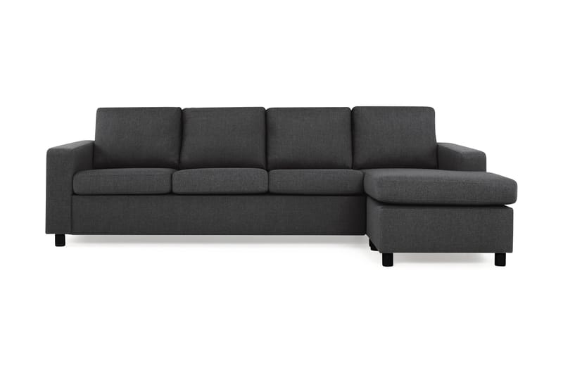 Crazy 4-sits Vändbar L-formad Divansoffa i Tyg - Antracit - Products - Möbler - Soffa - Divansoffa & schäslongsoffa - 4 sits soffa med divan