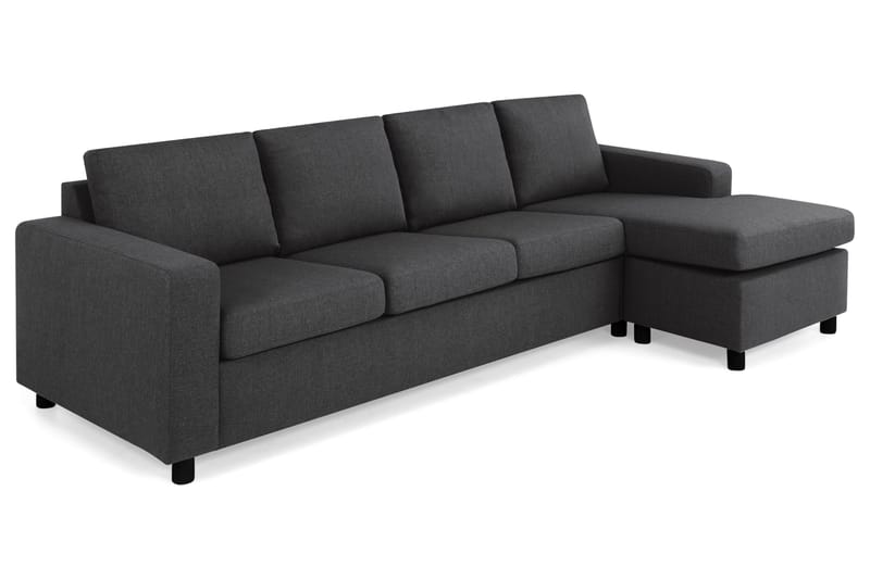 Crazy 4-sits Vändbar L-formad Divansoffa i Tyg - Antracit - Products - Möbler - Soffa - Divansoffa & schäslongsoffa - 4 sits soffa med divan