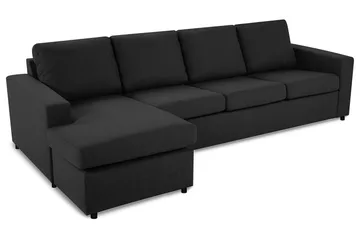 Crazy 4-sits Vändbar L-formad Divansoffa i Tyg - Antracit - Products - Möbler - Soffa - Divansoffa & schäslongsoffa - 4 sits soffa med divan
