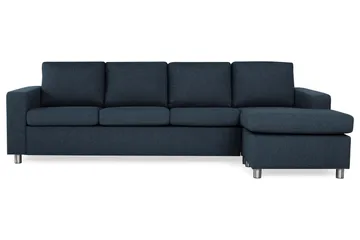 Crazy 4-sits Vändbar L-formad Divansoffa i Tyg - Blå - Products - Möbler - Soffa - Divansoffa & schäslongsoffa - 4 sits soffa med divan