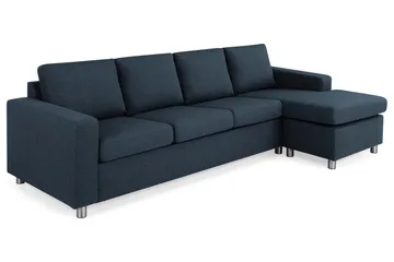 Crazy 4-sits Vändbar L-formad Divansoffa i Tyg - Blå - Products - Möbler - Soffa - Divansoffa & schäslongsoffa - 4 sits soffa med divan