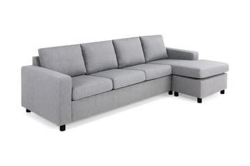 Crazy 4-sits Vändbar L-formad Divansoffa i Tyg - Grå - Products - Möbler - Soffa - Divansoffa & schäslongsoffa - 4 sits soffa med divan