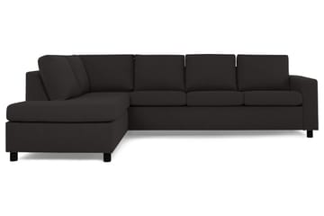 Crazy 4-sits Vänstervänd L-formad Schäslongsoffa i Tyg - Antracit - Products - Möbler - Soffa - Divansoffa & schäslongsoffa - 3 sits soffa med divan