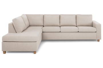 Crazy 4-sits Vänstervänd L-formad Schäslongsoffa i Tyg - Beige - Products - Möbler - Soffa - Divansoffa & schäslongsoffa - 3 sits soffa med divan
