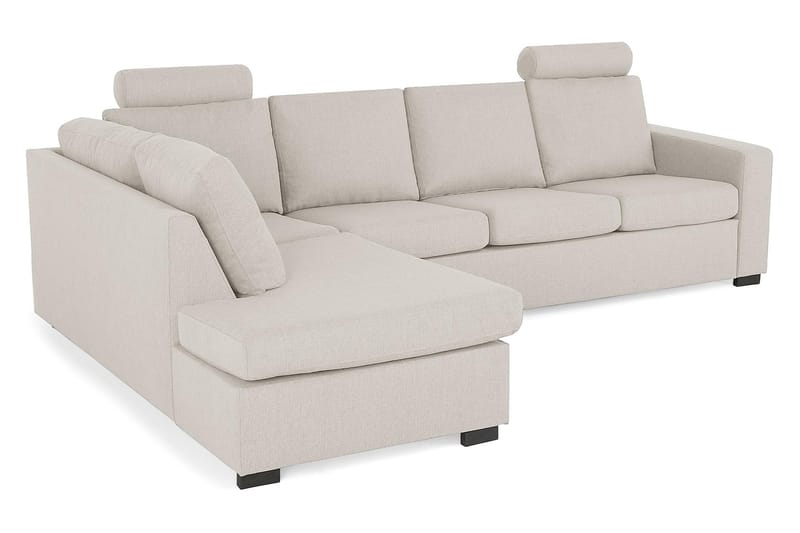 Crazy 4-sits Vänstervänd L-formad Schäslongsoffa i Tyg - Beige - Products - Möbler - Soffa - Divansoffa & schäslongsoffa - 3 sits soffa med divan