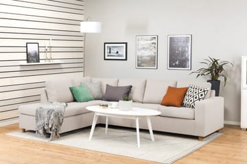 Crazy 4-sits Vänstervänd L-formad Schäslongsoffa i Tyg - Beige - Products - Möbler - Soffa - Divansoffa & schäslongsoffa - 3 sits soffa med divan