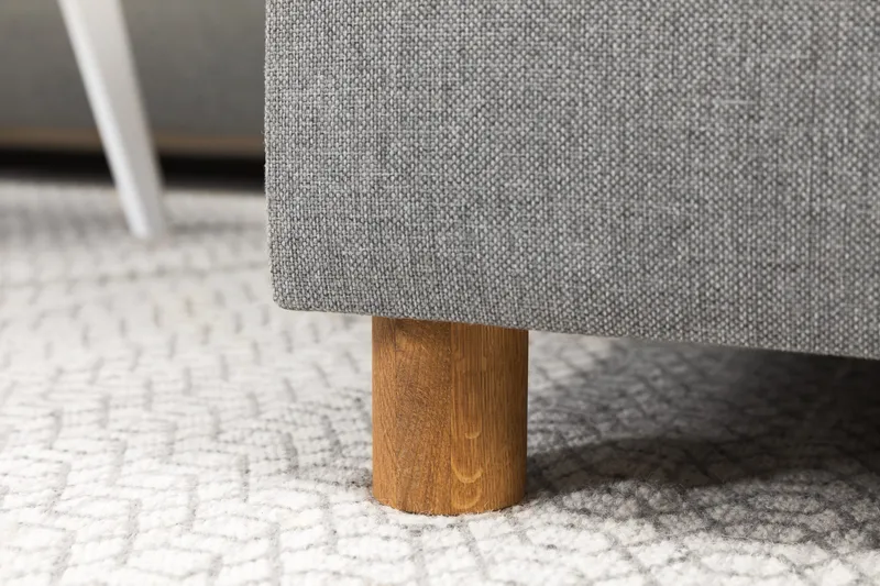Crazy 4-sits Vänstervänd L-formad Schäslongsoffa i Tyg - Grå - Products - Möbler - Soffa - Divansoffa & schäslongsoffa - 3 sits soffa med divan