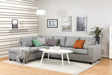 Crazy 4-sits Vänstervänd L-formad Schäslongsoffa i Tyg - Grå - Products - Möbler - Soffa - Divansoffa & schäslongsoffa - 3 sits soffa med divan