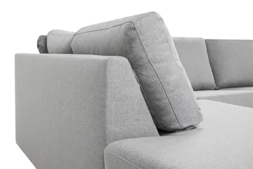 Crazy 4-sits Vänstervänd L-formad Schäslongsoffa i Tyg - Grå - Products - Möbler - Soffa - Divansoffa & schäslongsoffa - 3 sits soffa med divan