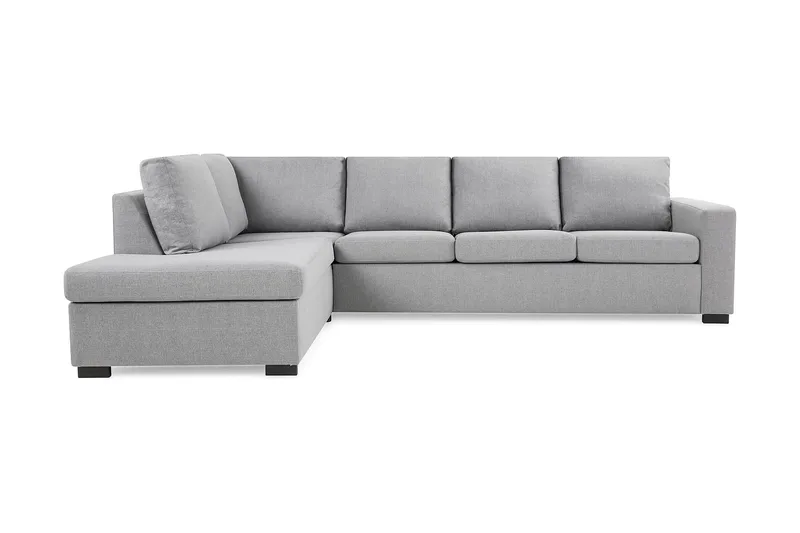 Crazy 4-sits Vänstervänd L-formad Schäslongsoffa i Tyg - Grå - Products - Möbler - Soffa - Divansoffa & schäslongsoffa - 3 sits soffa med divan