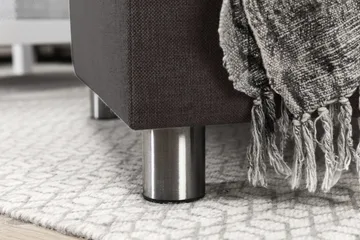 Crazy 4-sits Vänstervänd L-formad Schäslongsoffa i Tyg - Mörkgrå - Products - Möbler - Soffa - Divansoffa & schäslongsoffa - 3 sits soffa med divan
