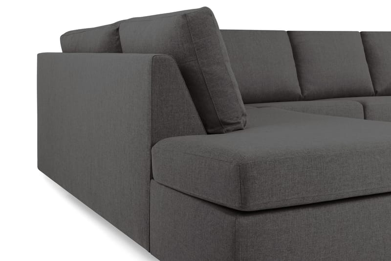 Crazy 4-sits Vänstervänd L-formad Schäslongsoffa i Tyg - Mörkgrå - Products - Möbler - Soffa - Divansoffa & schäslongsoffa - 3 sits soffa med divan