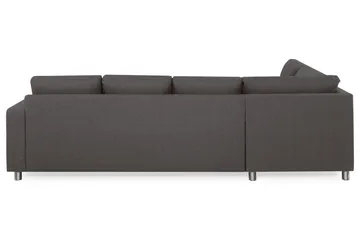 Crazy 4-sits Vänstervänd L-formad Schäslongsoffa i Tyg - Mörkgrå - Products - Möbler - Soffa - Divansoffa & schäslongsoffa - 3 sits soffa med divan