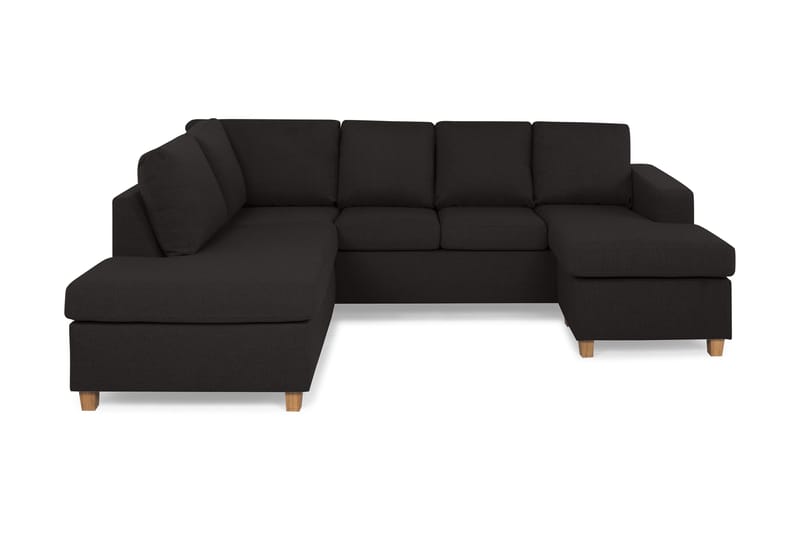 Crazy 4-sits Vänstervänd U-formad Large Soffa med Divan och Schäslong i Tyg - Antracit - Products - Möbler - Soffa - Divansoffa & schäslongsoffa - 4 sits soffa med divan