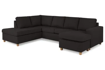 Crazy 4-sits Vänstervänd U-formad Large Soffa med Divan och Schäslong i Tyg - Antracit - Products - Möbler - Soffa - Divansoffa & schäslongsoffa - 4 sits soffa med divan