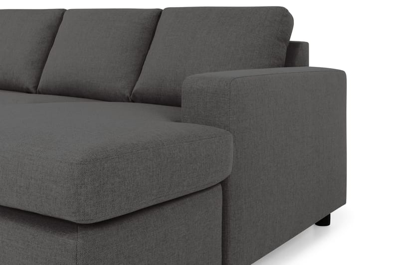 Crazy 4-sits Vänstervänd U-formad Large Soffa med Divan och Schäslong i Tyg - Mörkgrå - Products - Möbler - Soffa - Divansoffa & schäslongsoffa - 4 sits soffa med divan