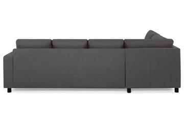Crazy 4-sits Vänstervänd U-formad Large Soffa med Divan och Schäslong i Tyg - Mörkgrå - Products - Möbler - Soffa - Divansoffa & schäslongsoffa - 4 sits soffa med divan