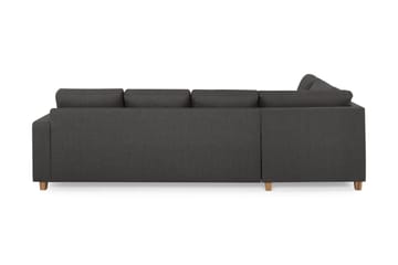 Crazy 4-sits Vänstervänd U-formad Large Soffa med Divan och Schäslong i Tyg - Mörkgrå - Products - Möbler - Soffa - Divansoffa & schäslongsoffa - 4 sits soffa med divan