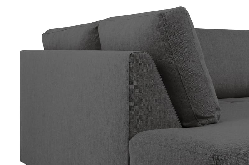 Crazy 4-sits Vänstervänd U-formad Small Soffa med Divan och Schäslong i Tyg - Mörkgrå - Products - Möbler - Soffa - Divansoffa & schäslongsoffa - 3 sits soffa med divan