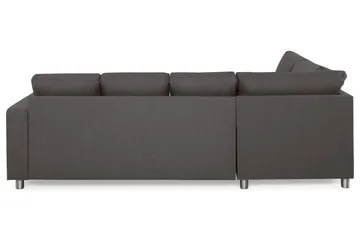 Crazy 4-sits Vänstervänd U-formad Small Soffa med Divan och Schäslong i Tyg - Mörkgrå - Products - Möbler - Soffa - Divansoffa & schäslongsoffa - 3 sits soffa med divan
