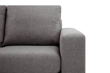 Crazy Limited Edition 4-sits Vänstervänd L-formad Djup Schäslongsoffa i Tyg - Grå - Products - Möbler - Soffa - Divansoffa & schäslongsoffa - 4 sits soffa med divan