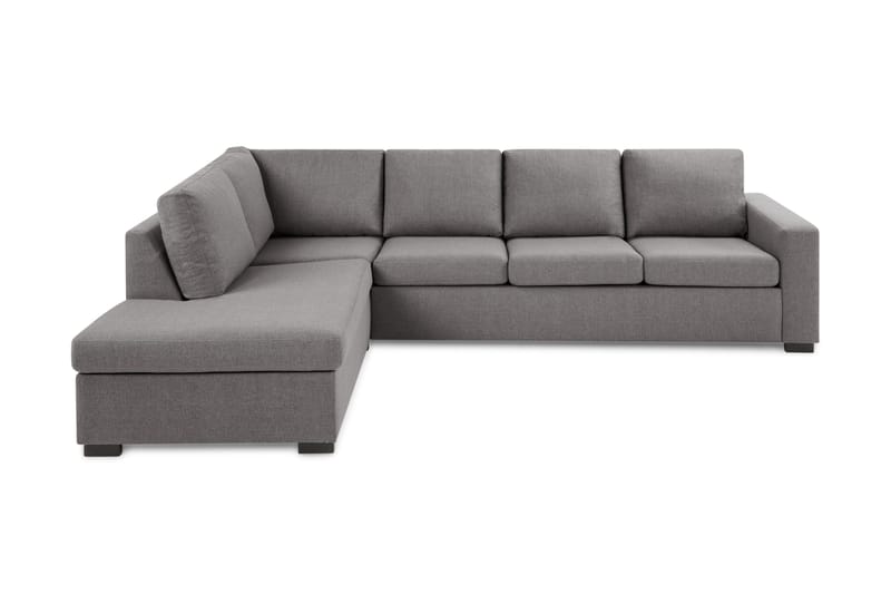 Crazy Limited Edition 4-sits Vänstervänd L-formad Djup Schäslongsoffa i Tyg - Grå - Products - Möbler - Soffa - Divansoffa & schäslongsoffa - 4 sits soffa med divan