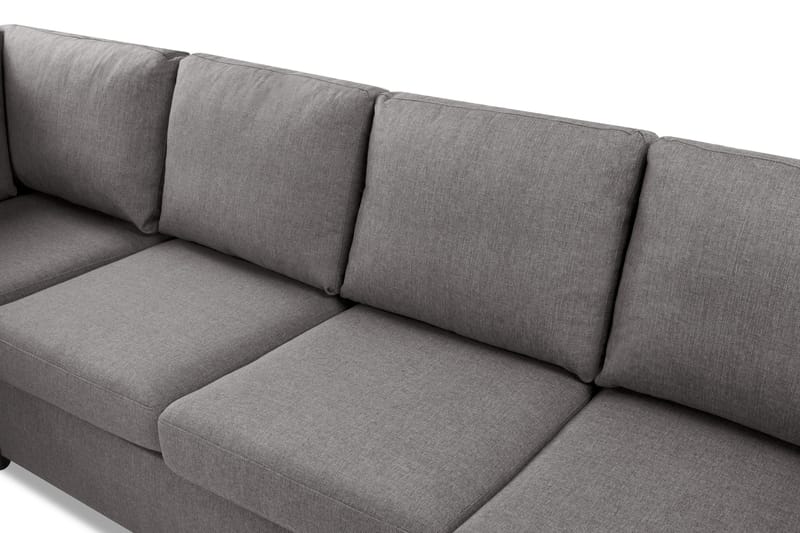 Crazy Limited Edition 4-sits Vänstervänd L-formad Djup Schäslongsoffa i Tyg - Grå - Products - Möbler - Soffa - Divansoffa & schäslongsoffa - 4 sits soffa med divan