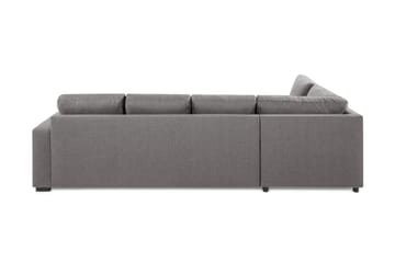 Crazy Limited Edition 4-sits Vänstervänd L-formad Djup Schäslongsoffa i Tyg - Grå - Products - Möbler - Soffa - Divansoffa & schäslongsoffa - 4 sits soffa med divan