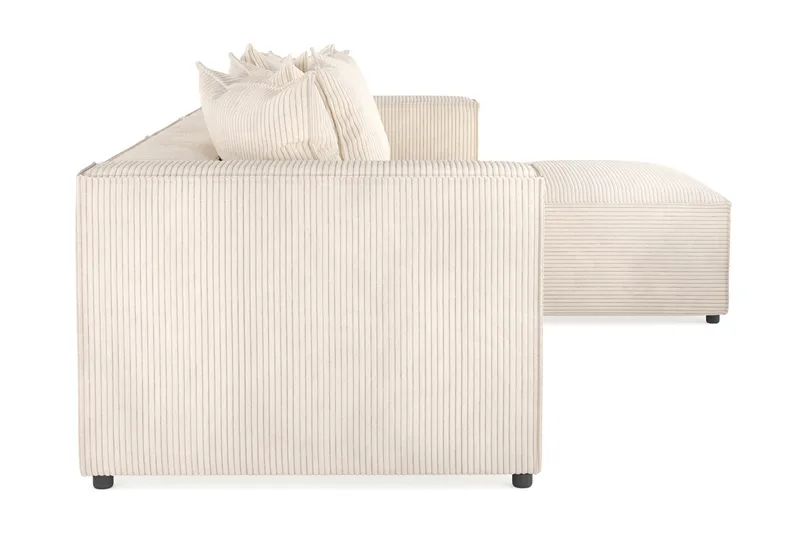 Cubo 4-sits Vändbar L-formad Djup Modulsoffa med Divan i Manchester - Beige - Products - Möbler - Soffa - Divansoffa & schäslongsoffa - 3 sits soffa med divan