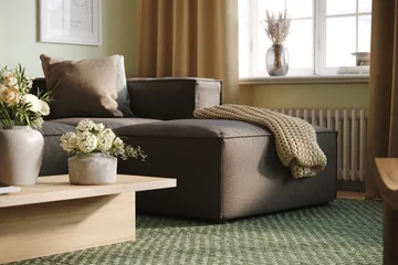 Cubo 4-sits Vändbar L-formad Djup Modulsoffa med Divan i Tyg - Grå - Products - Möbler - Soffa - Divansoffa & schäslongsoffa - 3 sits soffa med divan