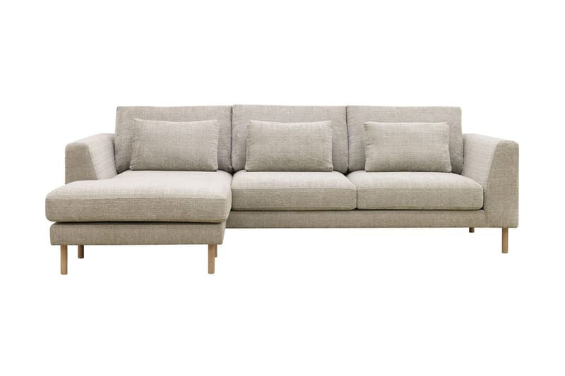 Florenz 3-sits Vänstervänd L-formad Divansoffa i Chenille - Grå / Beige - Products - Möbler - Soffa - Divansoffa & schäslongsoffa - 3 sits soffa med divan