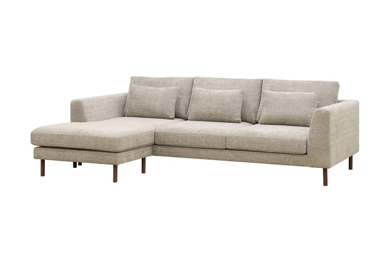 Florenz 3-sits Vänstervänd L-formad Divansoffa i Chenille - Grå / Beige - Products - Möbler - Soffa - Divansoffa & schäslongsoffa - 3 sits soffa med divan