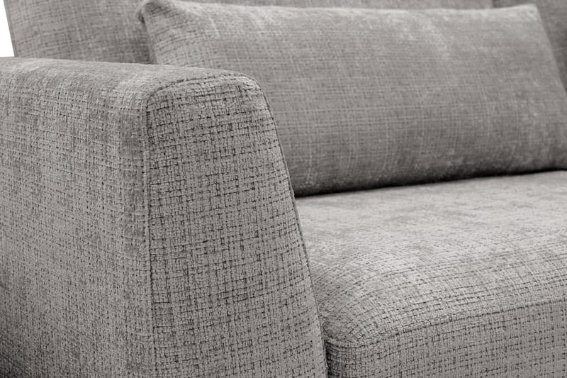 Florenz 4-sits Högervänd L-formad Schäslongsoffa i Chenille - Ljusgrå - Products - Möbler - Soffa - Divansoffa & schäslongsoffa - 4 sits soffa med divan