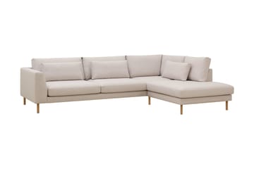Florenz 4-sits Högervänd L-formad Schäslongsoffa i Tyg - Beige - Products - Möbler - Soffa - Divansoffa & schäslongsoffa - 4 sits soffa med divan
