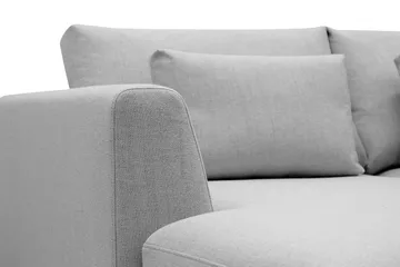 Florenz 4-sits Högervänd L-formad Schäslongsoffa i Tyg - Ljusgrå - Products - Möbler - Soffa - Divansoffa & schäslongsoffa - 4 sits soffa med divan