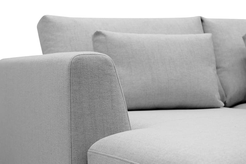 Florenz 4-sits Högervänd L-formad Schäslongsoffa i Tyg - Ljusgrå - Products - Möbler - Soffa - Divansoffa & schäslongsoffa - 4 sits soffa med divan