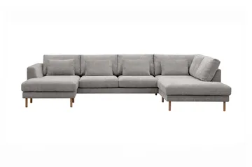 Florenz 4-sits Högervänd U-formad Soffa med Divan och Schäslong i Chenille