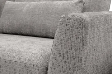 Florenz 4-sits Vänstervänd L-formad Schäslongsoffa i Chenille - Ljusgrå - Products - Möbler - Soffa - Divansoffa & schäslongsoffa - 4 sits soffa med divan