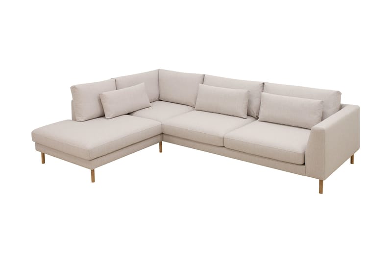 Florenz 4-sits Vänstervänd L-formad Schäslongsoffa i Tyg - Beige - Products - Möbler - Soffa - Divansoffa & schäslongsoffa - 4 sits soffa med divan